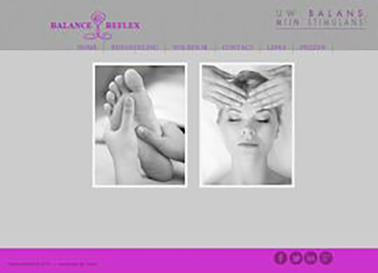 Balance Reflex Aanmaak website